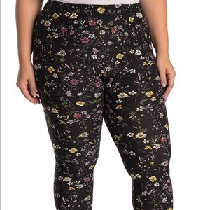 Planet Gold Plus Size Floral Leggings Siize 1X